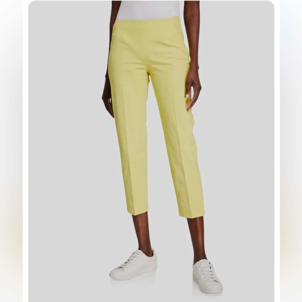 PIAZZA SEMPIONE Yellow Audrey Ankle Trouser Pant 40